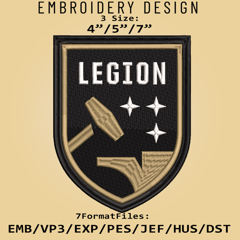 Birmingham Legion FC USL Embroidery Designs, USL Logo Embroidery Files, USL Birmingham Legion FC, Embroidery Pattern.jpg