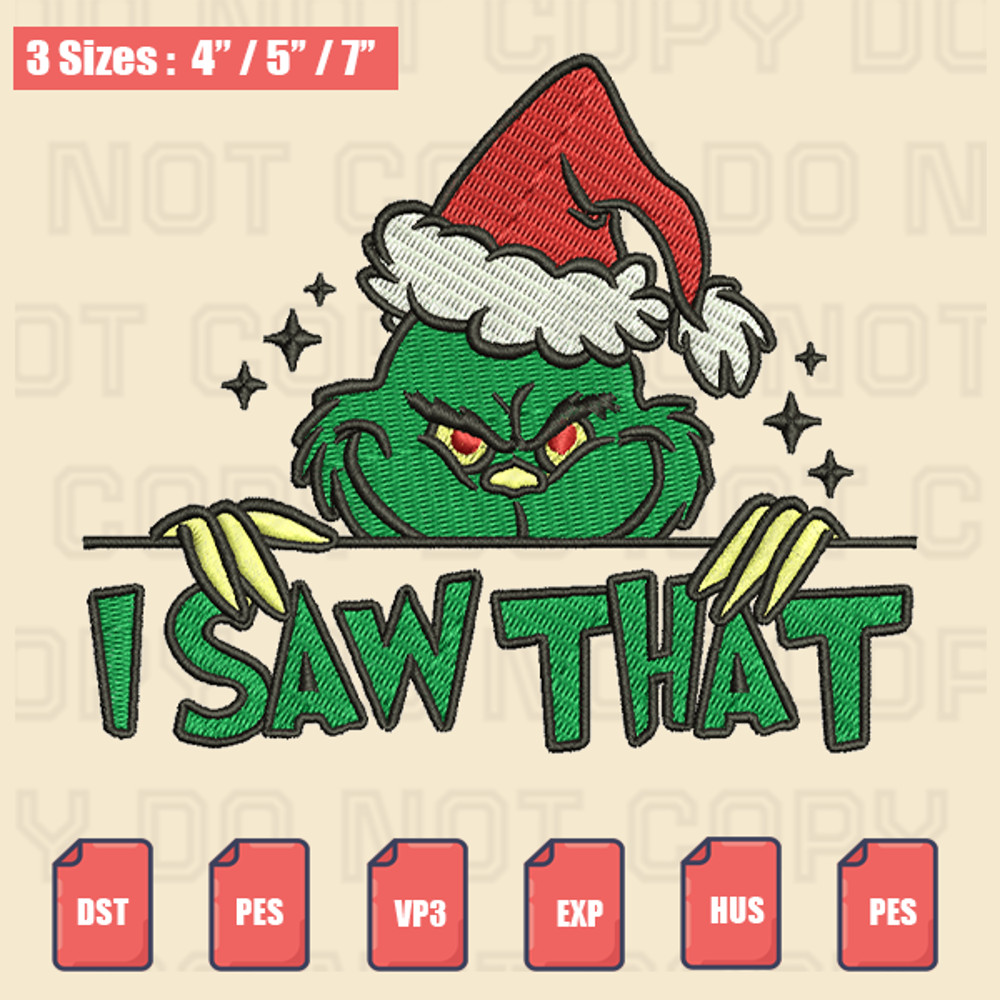 Grinch Christmas Embroidery File, Christmas Embroidery Designs, Machine Embroidery Design Filels.png