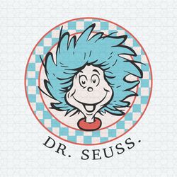 Funny Dr Seuss Thing One Face SVG