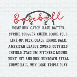 Retro Baseball Home Run Catch SVG