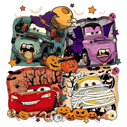 Cars Characters Halloween PNG Download File