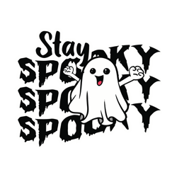 Vintage Stay Spooky Halloween Ghost SVG