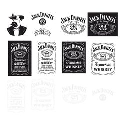 jack daniels whiskey bundle svg png brand svg jack daniels design