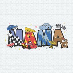 Cute Mama Pixar Car Disney Movie SVG