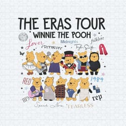 retro the eras tour winnie the pooh png