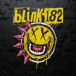 retro punk smiley face blink 182 svg