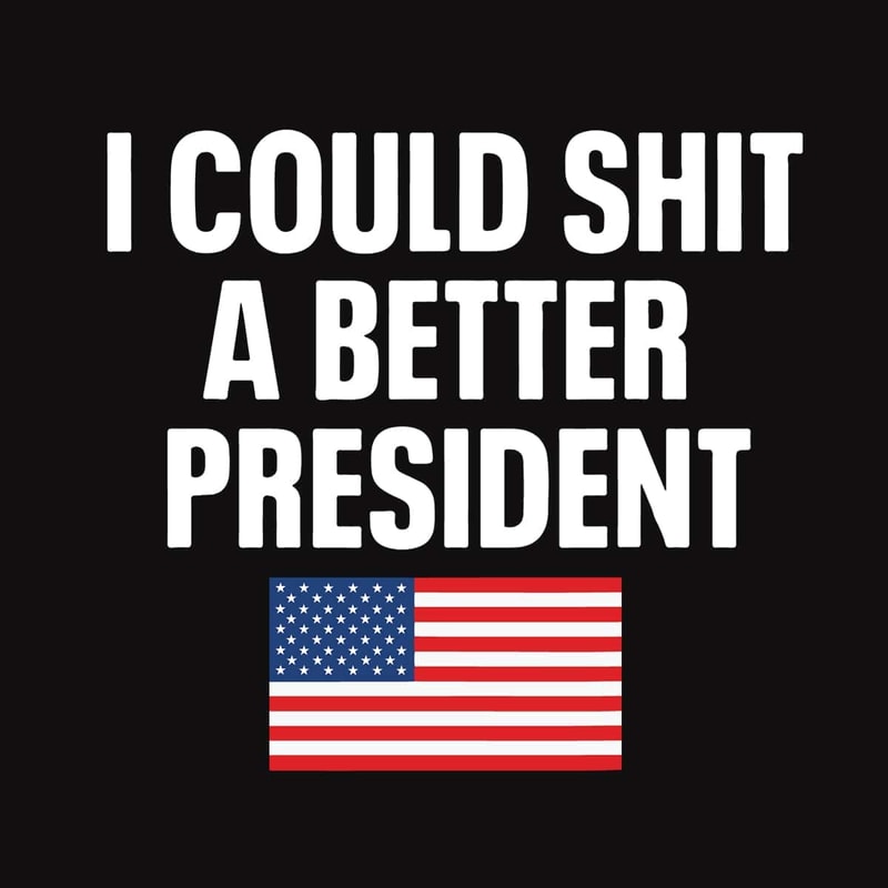 I Could Shit Better President SVG American Flag SVG SVG Trump President SVG.jpg
