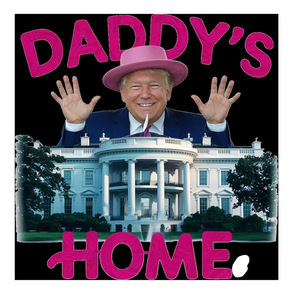 Only PNG File- Daddy's Home Trump White House PNG Pink Trump.jpg