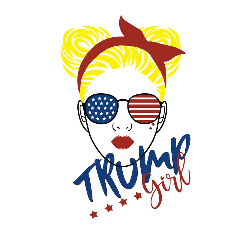 Trump Girl Yellow Bun Hair Trending SVG Trump Girl SVG.jpg