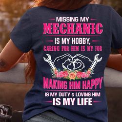 missing my mechnic is my hobby-t-shirt tc001