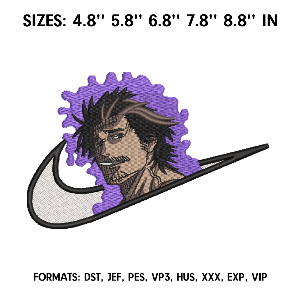 Captain Yami embroidery design file, Black Clover Anime Embroidery Design File, Machine Embroidery Pattern, Anime Pes 1.png