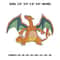 Charizard Embroidery Design File, Pokemon Anime Embroidery Design, Machine embroidery pattern..png