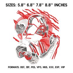 darth vader embroidery design file pes. darth vader embroidery design. logo nike embroidery, anime pes design brother