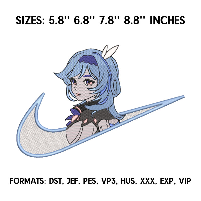 Eula Embroidery Design File, Genshin Impact Embroidery Design, Machine embroidery file. Anime Design Pes Brother.png