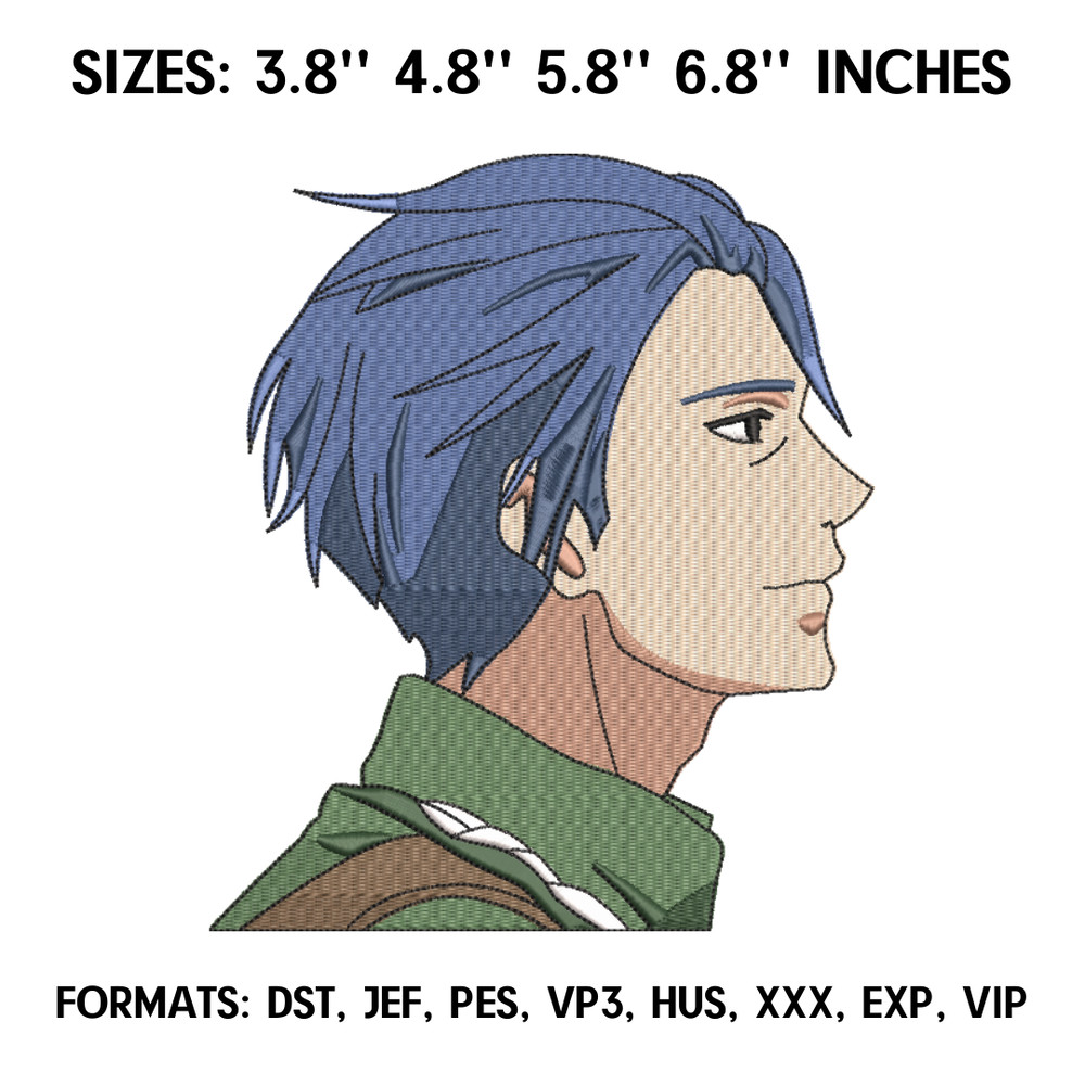 Giruberuto Bugenbiria Embroidery Design File, Violet Evergarden Anime Embroidery, Machine embroidery, Anime Design Pes.png