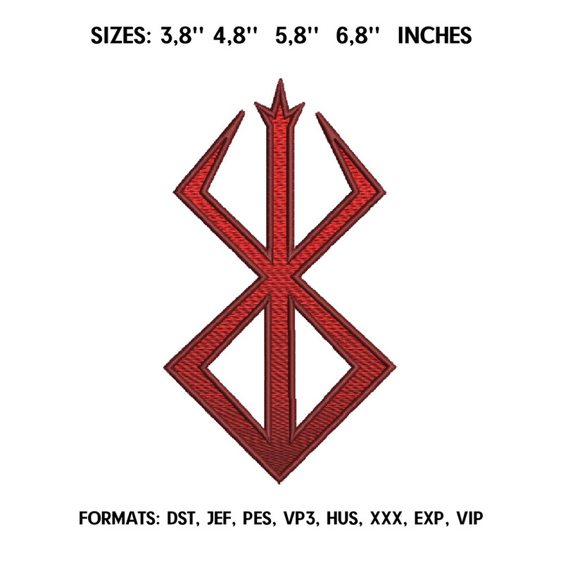 Guts Berserk Logo Embroidery Design File  Berserk Anime Embroidery Design Berserk Guts embroidery design 1.png