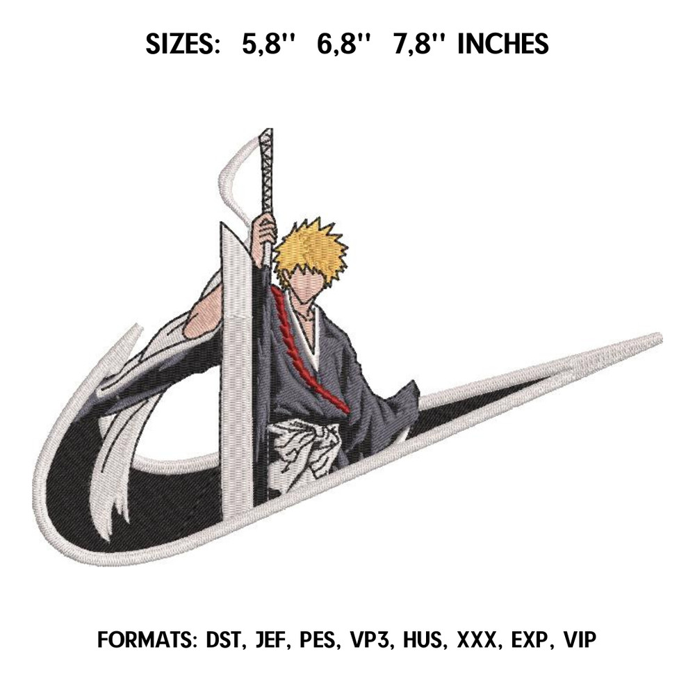 Ichigo Kurosaki Embroidery Design File Bleach Anime Embroidery Design Ichigo Hollow Machine Embroidery Design Pes Dst.png