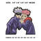 Itadori and Satoru Embroidery Design File, Jujutsu Kaisen Anime Embroidery Design Yuji Itadori and Gojo Satoru Design.png