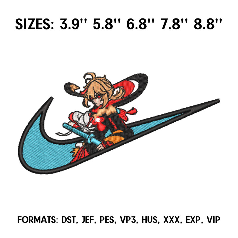 Kazuha Embroidery Design File, Genshin Impact Embroidery Design, Machine embroidery file. Anime Design Pes Brother.png