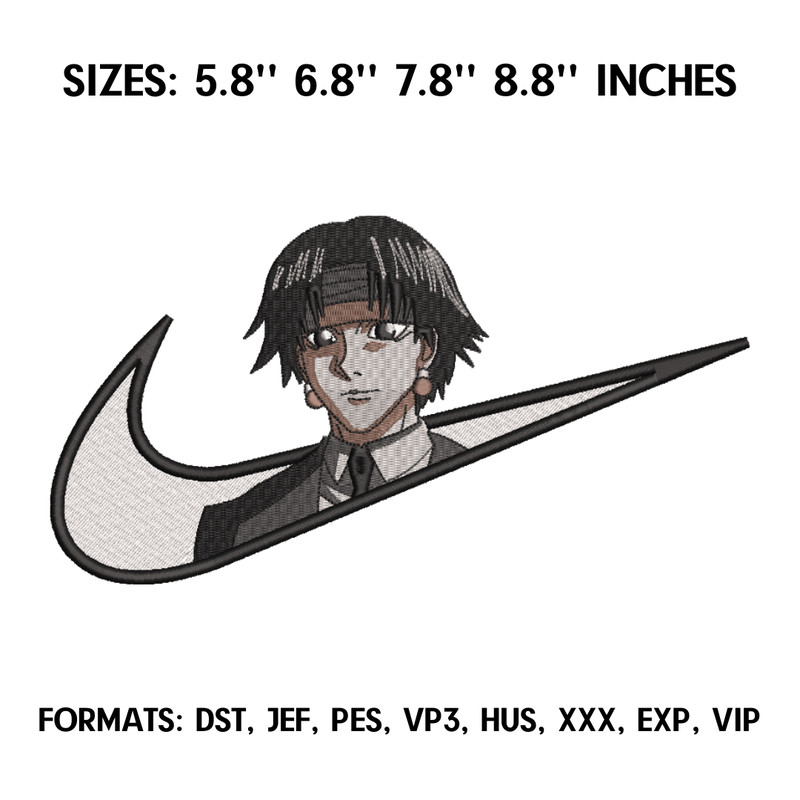 Kuroro Lucifer Embroidery Design File, Hunter x Hunter Anime Embroidery Design, Anime Pes Design File. Chrollo Lucilfer.png