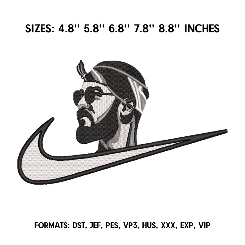 Miyagi Embroidery design file pes, Russian Rap embroidery design, Machine embroidery design, Music Pes Design.png