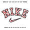 Nike Cow Embroidery design file pes. Machine embroidery design. Machine embroidery pattern, Nike Logo embroidery design.png