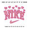 Nike Love Embroidery design file pes. Swoosh hearts embroidery design. Machine embroidery pattern, Logo Nike embroidery.jpg