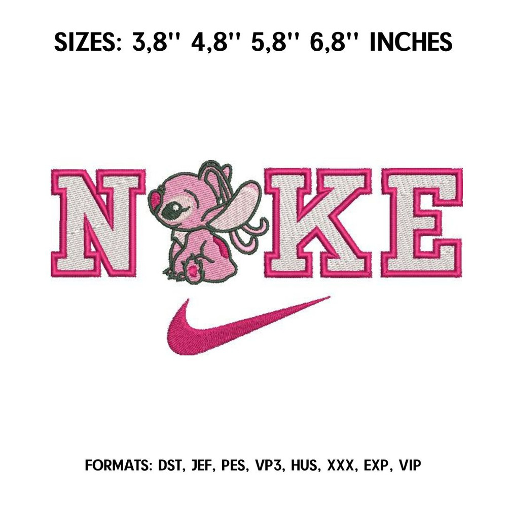 Nike Stitch Embroidery design file pes. Anime embroidery design. Machine embroidery pattern, Logo Nike embroidery.jpg