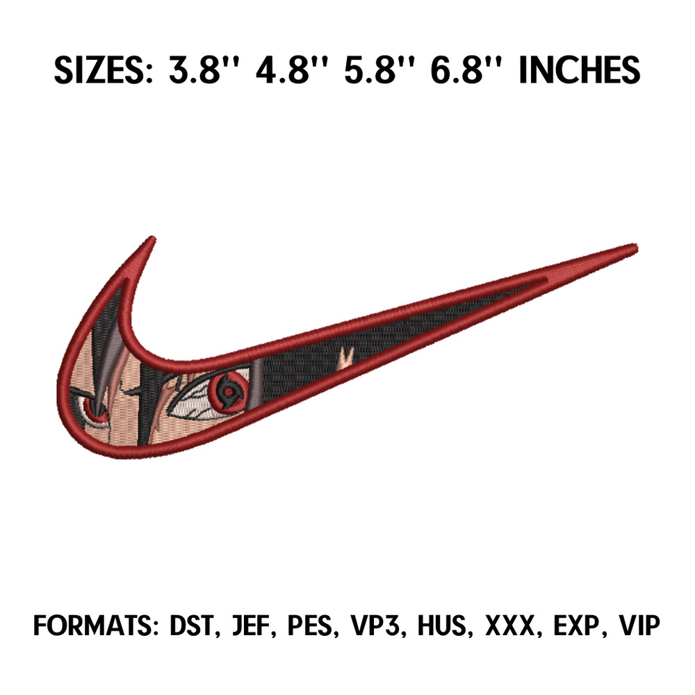 Nike Uchiha Itachi Embroidery Design File, Naruto Anime Embroidery Design, Machine Embroidery. Anime Design Pes Brother.png