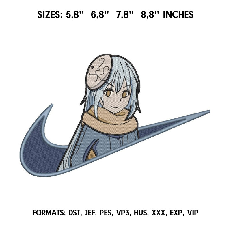 Rimuru Tempest embroidery design, Anime Embroidery Design, Anime design pes.png