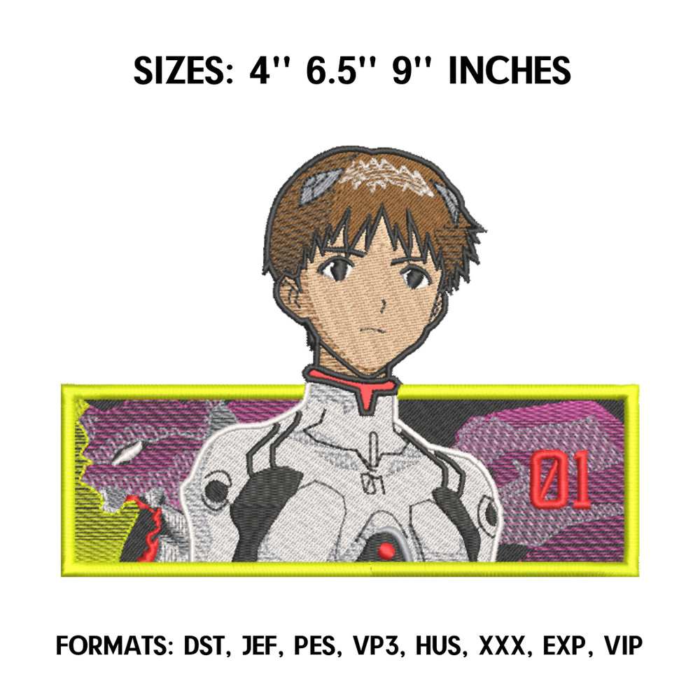 Shinji Embroidery Design File, Evangelion 02 Anime Embroidery Design, Machine Embroidery Pattern, Design Pes Dst Format.png