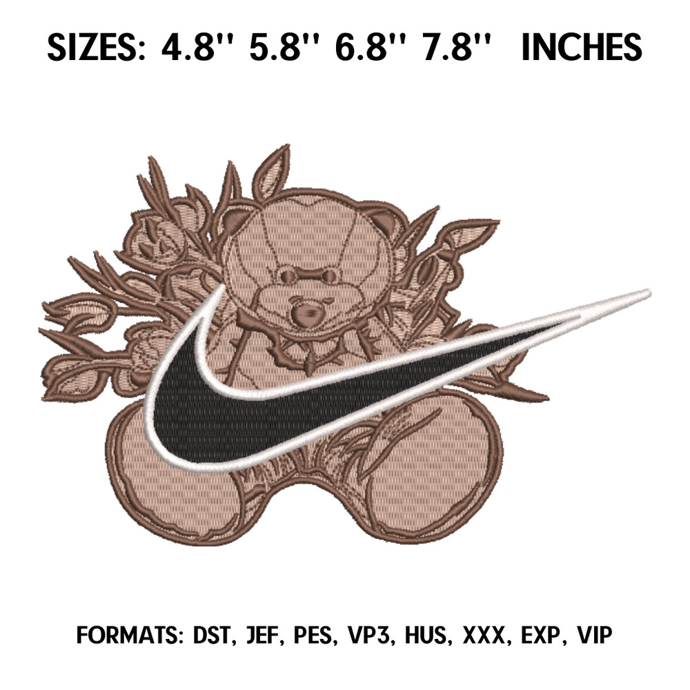 Teddy Bear Embroidery Design, Teddy Bear Anime Embroidery, Machine embroidery pattern. Anime Pes Design Brother.png