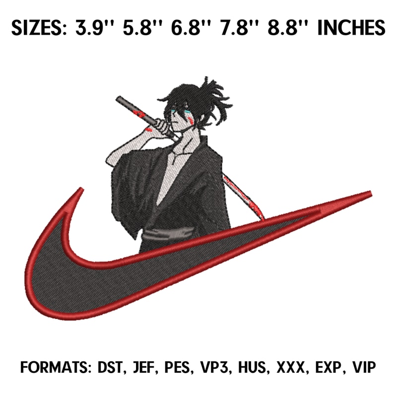 Yato Noragami Embroidery Design File, Noragami Anime Embroidery Design, Machine Embroidery, Anime Pes Design Brother.png