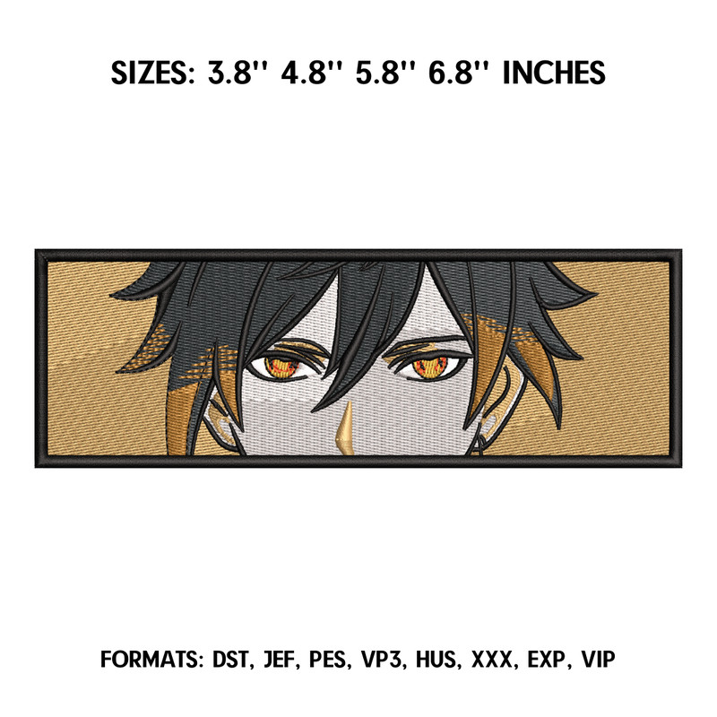 Zhongli Embroidery Design File, Genshin Embroidery Design, Machine embroidery pattern..png