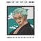 Zoro Embroidery Design File One piece Anime Embroidery Design Machine  Design Pes Dst. Roronoa Zoro embroidery pes.png