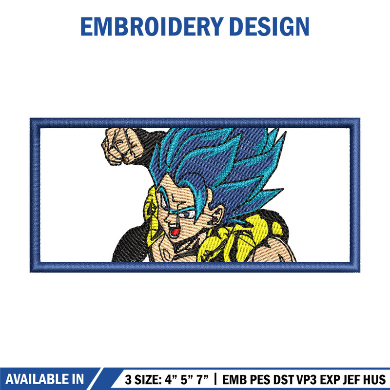 Gogeta embroidery design, Dragonball embroidery, Anime design, Embroidery shirt, Embroidery file,Digital download.jpg