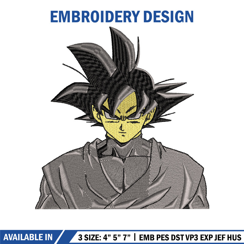 Goku black embroidery design, Dragonball embroidery, Anime design, Embroidery shirt, Embroidery file, Digital download.jpg