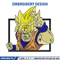 Goku ssj box embroidery design, Dragonball embroidery, Anime design, Embroidery shirt, Embroidery file,Digital download.jpg