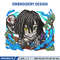 Iguro Obanai chibi embroidery design, Kimetsu no Yaiba embroidery, embroidery file, anime design, Digital download.jpg