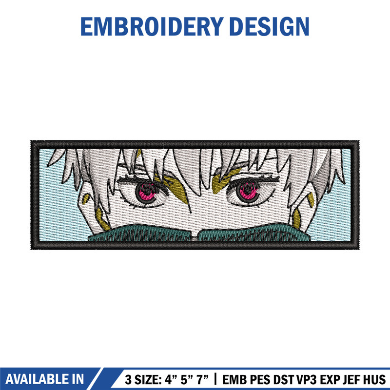 Inumaki Toge embroidery design, Jujutsu embroidery, Anime design, Embroidery shirt, Embroidery file, Digital download.jpg