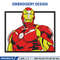 Iron man embroidery design, Marvel embroidery, Anime design, Embroidery shirt, Embroidery file,Digital download.jpg