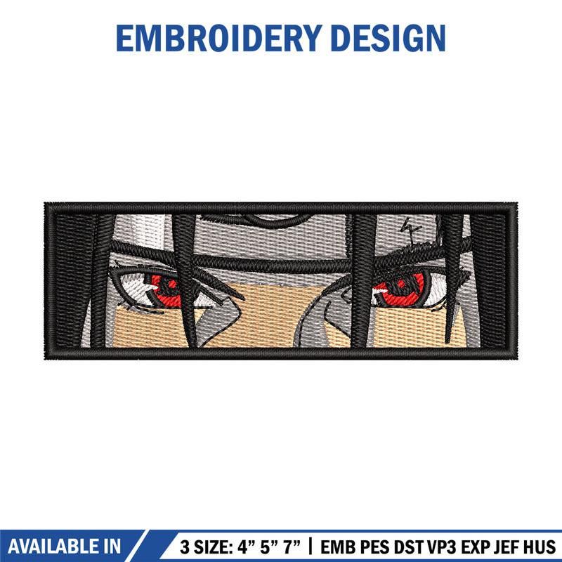 Itachi eyes embroidery design, Naruto embroidery, Anime design, Embroidery shirt, Embroidery file, Digital download.jpg
