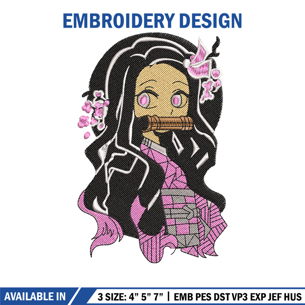 Kamado Nezuko embroidery design, Kimetsu no Yaiba embroidery, embroidery file, anime design, anime shirt, Digital downlo.jpg