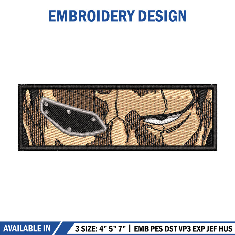 Kenpachi eyes embroidery design, Bleach embroidery, Anime design, Embroidery shirt, Embroidery file, Digital download.jpg