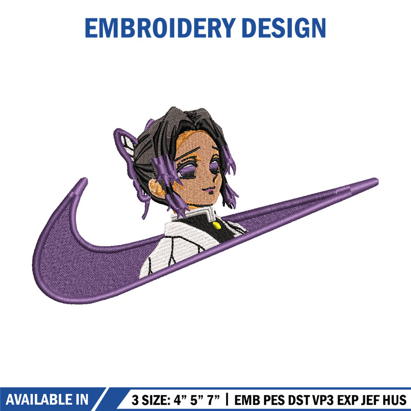 Kochou Shinobu Nike embroidery design, Kimetsu no Yaiba embroidery, Nike design, anime design, Digital download.jpg