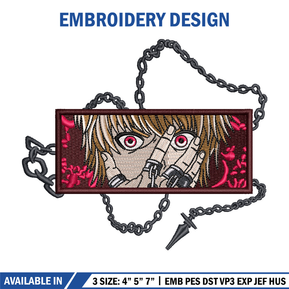 Kurapika eyes embroidery design, Hxh embroidery, Anime design, Embroidery shirt, Embroidery file, Digital download.jpg
