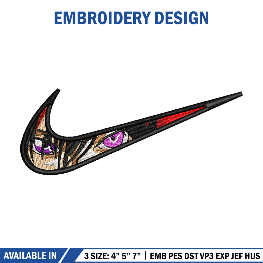 Lelouch vi Britannia Nike embroidery design, anime embroidery, nike design, anime design, anime shirt, Digital download.jpg