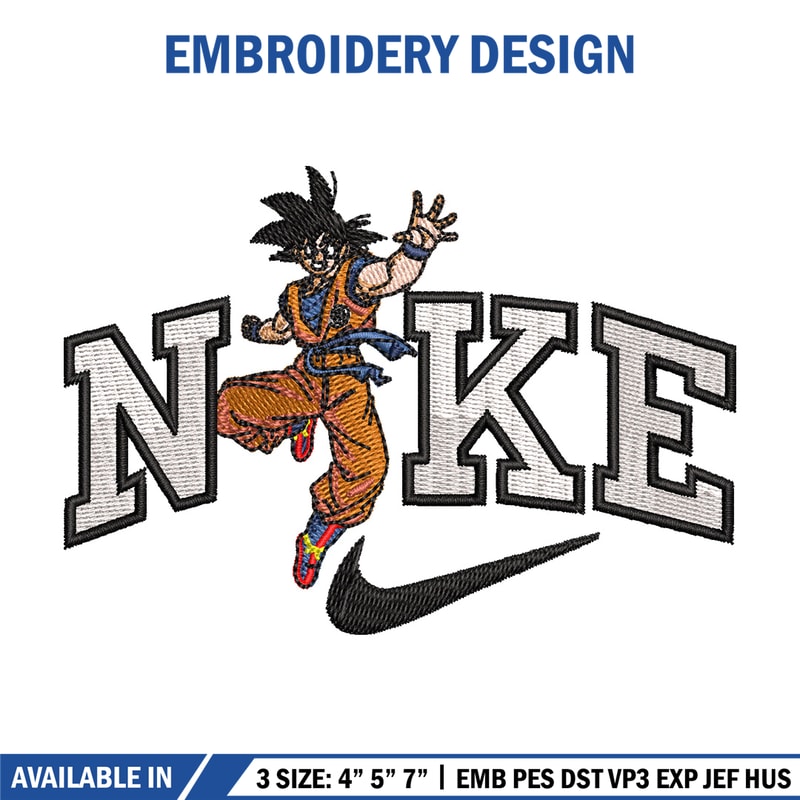Nike goku man embroidery design, Nike embroidery, Anime design, Embroidery shirt, Embroidery file, Digital download.jpg