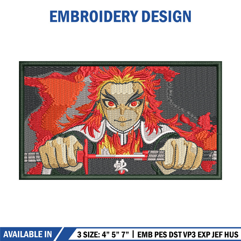 Rengoku box embroidery design, Rengoku embroidery, Anime design, Embroidery shirt, Embroidery file, Digital download.jpg