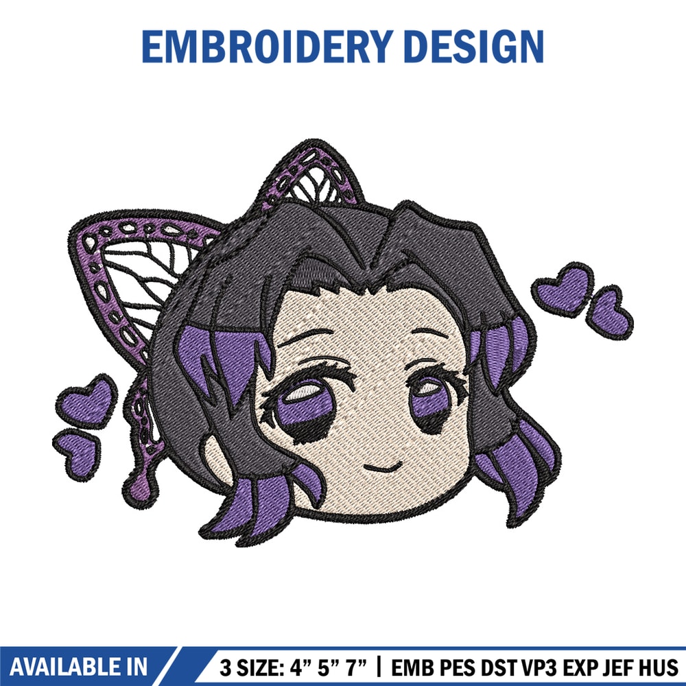 Shinobu chibi embroidery design, Shinobu embroidery, Embroidery shirt, Embroidery file, Anime design, Digital download.jpg